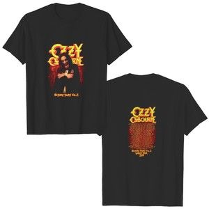 Ozzy Osbourne No More Tours Vol 2 World Tour 18 Black 2 Sided Shirt